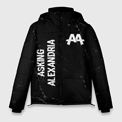 Куртка зимняя мужская Asking Alexandria Glitch, цвет: 3D-черный
