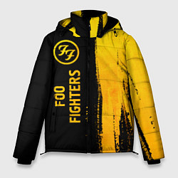 Куртка зимняя мужская Foo Fighters - gold gradient по-вертикали, цвет: 3D-черный