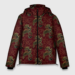 Мужская зимняя куртка Азиатский стиль дракона