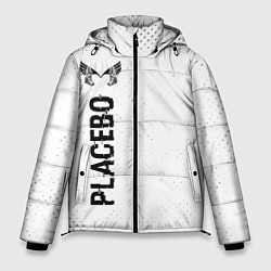 Куртка зимняя мужская Placebo glitch на светлом фоне по-вертикали, цвет: 3D-черный
