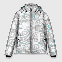 Куртка зимняя мужская Паттерн филолога, цвет: 3D-светло-серый