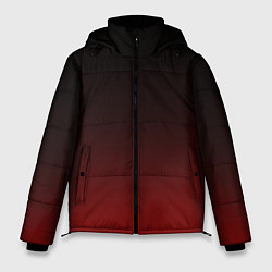 Мужская зимняя куртка Градиент от тёмного до тёмно красного