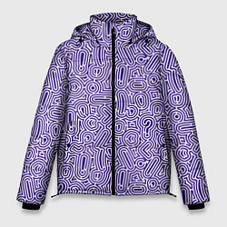 Куртка зимняя мужская Лабиринт из знаков препинания, цвет: 3D-светло-серый