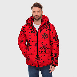 Куртка зимняя мужская Праздничный снег, цвет: 3D-светло-серый — фото 2