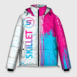 Мужская зимняя куртка Skillet neon gradient style по-вертикали