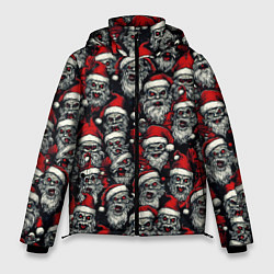 Куртка зимняя мужская Плохой Санта Клаус, цвет: 3D-черный
