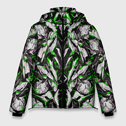 Мужская зимняя куртка Зелёная кибернетическая броня