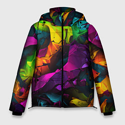 Мужская зимняя куртка Яркие разноцветные краски