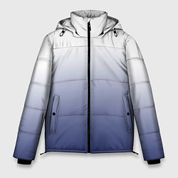 Мужская зимняя куртка Туманный градиент бело-синий