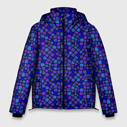 Мужская зимняя куртка Паттерн витражной мозаики
