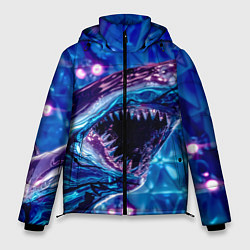 Куртка зимняя мужская Фиолетовая акула, цвет: 3D-светло-серый