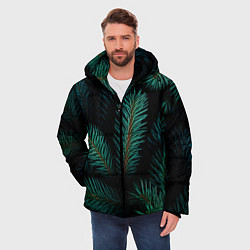 Куртка зимняя мужская Хвоя - паттерн, цвет: 3D-светло-серый — фото 2