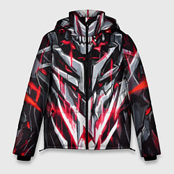 Куртка зимняя мужская Красный адский доспех, цвет: 3D-черный