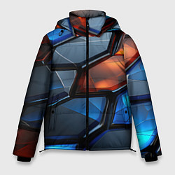Мужская зимняя куртка Прозрачные абстрактные плиты