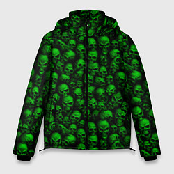 Мужская зимняя куртка Зеленые черепа