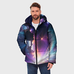 Куртка зимняя мужская Космическая вспышка, цвет: 3D-светло-серый — фото 2