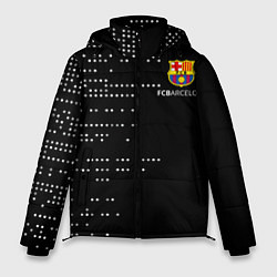 Куртка зимняя мужская Футбольный клуб барселона - логотип, цвет: 3D-красный
