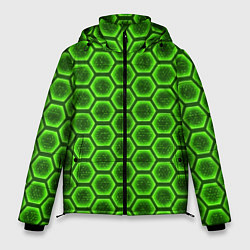 Куртка зимняя мужская Энергетический щит - зеленый, цвет: 3D-светло-серый