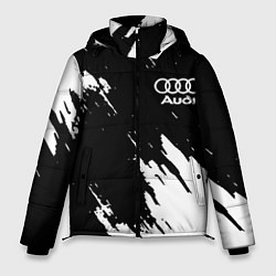 Куртка зимняя мужская Audi краски белые, цвет: 3D-черный