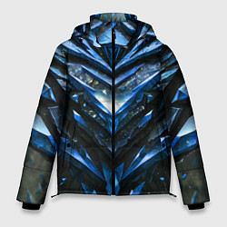 Мужская зимняя куртка Синие драгоценные кристаллы
