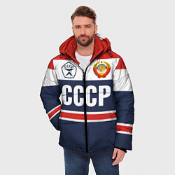 Куртка зимняя мужская СССР - Союз Советских Социалистических Республик, цвет: 3D-светло-серый — фото 2