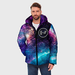 Куртка зимняя мужская Twenty One Pilots space rock, цвет: 3D-черный — фото 2