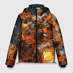 Куртка зимняя мужская Янтарный взрыв, цвет: 3D-красный