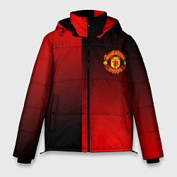 Куртка зимняя мужская Манчестер Юнайтед градиент спорт, цвет: 3D-черный