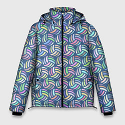 Куртка зимняя мужская Волейбольные мячики, цвет: 3D-светло-серый