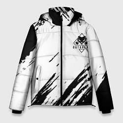 Куртка зимняя мужская Rainbow six текстура краски штрихи, цвет: 3D-светло-серый