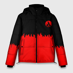 Куртка зимняя мужская Half life logo pattern steel, цвет: 3D-светло-серый