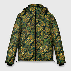 Мужская зимняя куртка Растительный узор в стиле артдеко
