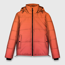 Куртка зимняя мужская Градиент оранжево-розовый, цвет: 3D-светло-серый