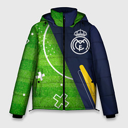 Куртка зимняя мужская Real Madrid football field, цвет: 3D-черный
