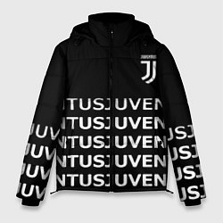Куртка зимняя мужская Juventus pattern fc club steel, цвет: 3D-светло-серый