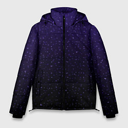 Куртка зимняя мужская Градиент ночной фиолетово-чёрный, цвет: 3D-черный