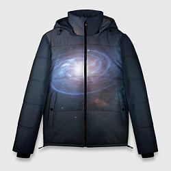 Куртка зимняя мужская Спиральная галактика, цвет: 3D-красный