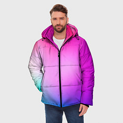 Куртка зимняя мужская Colorful gradient, цвет: 3D-красный — фото 2