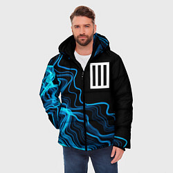 Куртка зимняя мужская Paramore sound wave, цвет: 3D-черный — фото 2