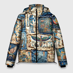 Мужская зимняя куртка Пэчворк из Египетских мотивов