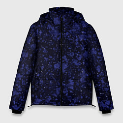 Мужская зимняя куртка Тёмно-синий космический абстракция