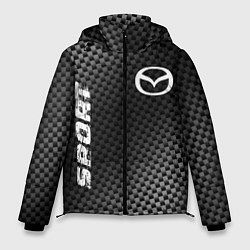 Куртка зимняя мужская Mazda sport carbon, цвет: 3D-черный