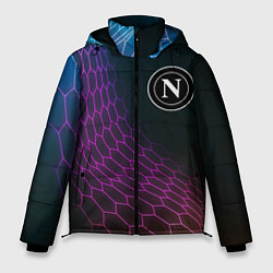 Куртка зимняя мужская Napoli футбольная сетка, цвет: 3D-черный