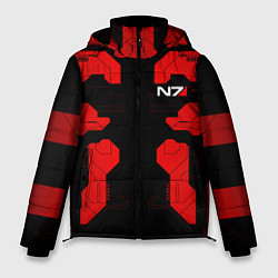 Куртка зимняя мужская Mass Effect - Red armor, цвет: 3D-черный