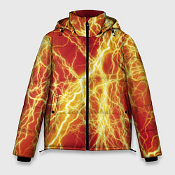 Куртка зимняя мужская Lightning strikes, цвет: 3D-черный