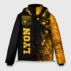 Куртка зимняя мужская Lyon - gold gradient по-вертикали, цвет: 3D-черный