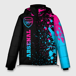Мужская зимняя куртка Arsenal - neon gradient по-вертикали