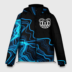 Куртка зимняя мужская Radiohead sound wave, цвет: 3D-черный