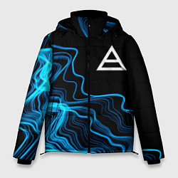 Куртка зимняя мужская Thirty Seconds to Mars sound wave, цвет: 3D-черный