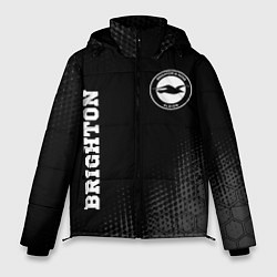 Куртка зимняя мужская Brighton sport на темном фоне вертикально, цвет: 3D-черный